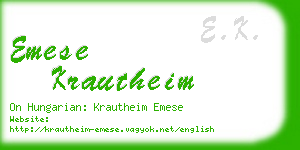 emese krautheim business card